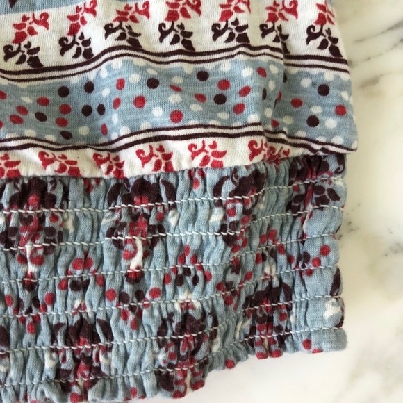 Lucky Brand Printed Off the Shoulder Blouse - Picture 5 of 8